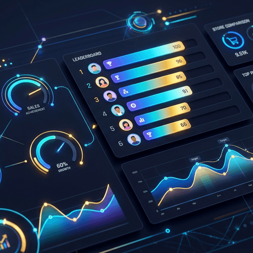Wholesale and retail performance dashboards for sales teams
